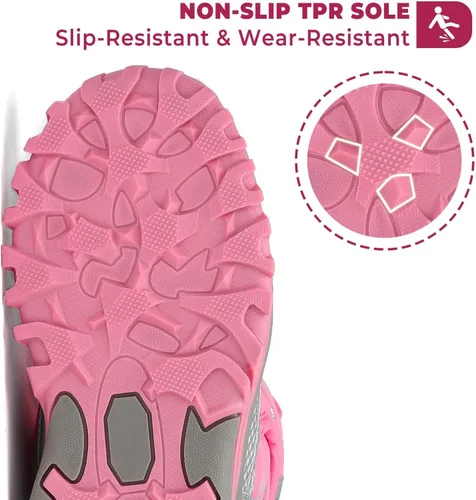 Miniatura 6 de Mishansha - Botas de nieve para niñas, niños niños pequeños niños grandes invierno, cálidas, impermeables, antideslizantes, anti colisión, corte