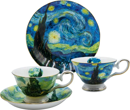 Miniatura 10 de Juego de 2 Tazas de Té Florales con Platillos, Porcelana de Hueso de 7 oz, Tazas de Té Británicas, Taza de Café de Porcelana para Té de Rosa