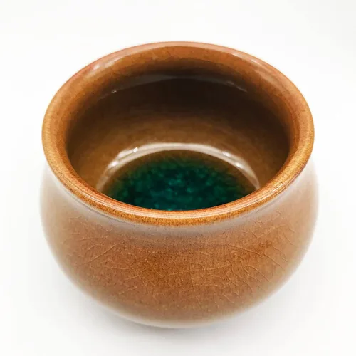 Miniatura 2 de 7.1 oz/7.1 fl oz Incensario chino en forma de gran Jianzhan Tenmoku taza de hielo agrietado patrón de hielo Jian Zhan taza de té decorativa china