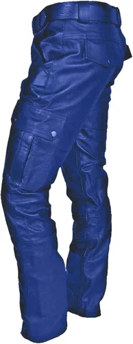 Miniatura 3 de AITEQY Pantalones grandes y altos de piel sintética para hombre, pantalones deportivos góticos con parte delantera plana, pantalones de discoteca