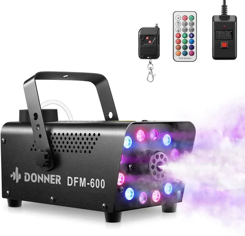 Miniatura 8 de Máquina de niebla Donner para fiesta, máquina de humo con control remoto con cable, máquina de humo Donner DFM-400S 400W para festivales