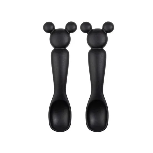 Miniatura 9 de Bumkins Juego de utensilios para bebé, cucharas de entrenamiento de silicona para sumergir, punta suave, autoalimentación, masticar, destete LED