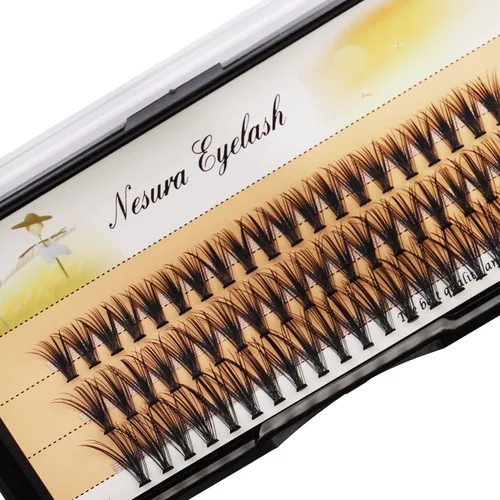 Miniatura 10 de BODERMINCER 60 pestañas postizas negras hechas a mano, 10D, largas, naturales, pestañas individuales, extensión de pestañas postizas, maquillaje
