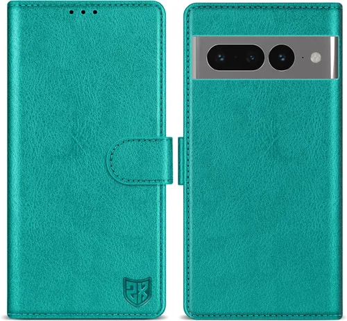 Miniatura 33 de ZZXX Funda tipo cartera para Google Pixel 7 con bloqueo RFID, ranura para tarjetas, función atril, cierre magnético, funda protectora de cuero