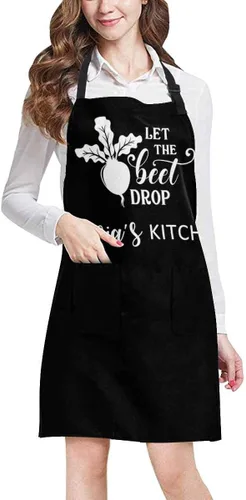 Miniatura 2 de Delantal de cocina con nombre personalizado para mujeres y hombres