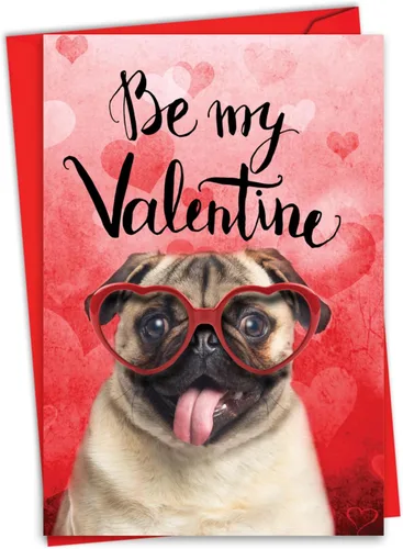 Miniatura 11 de NobleWorks Tarjeta de felicitación del día de San Valentín con sobre de 5 x 7 pulgadas para hombres, mujeres y parejas (1 tarjeta) caja de gato