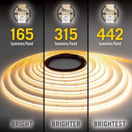Miniatura 4 de Armacost Lighting RibbonFlex Pro 24V Luz de Tira LED COB Blanca, 2700K, 165 Lúmenes/Pie, 2.5M 171110