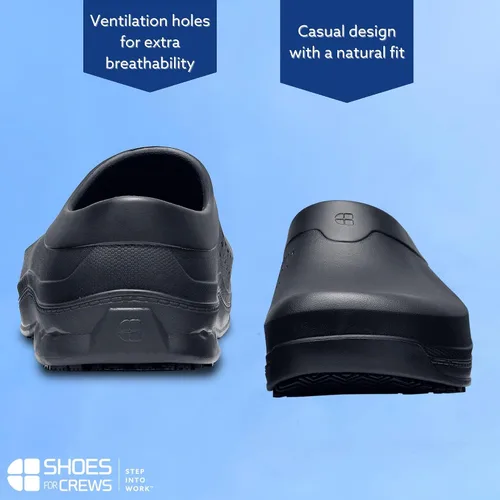 Miniatura 4 de Shoes for Crews Zuecos de trabajo antideslizantes para mujeres y hombres, zapatos de seguridad profesionales, resistentes al agua, antideslizantes