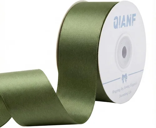 Miniatura 17 de QIANF Cinta plateada de satén de doble cara de 1-1/2 pulgadas para envolver regalos, lazos para el pelo, hacer cintas para el cabello, bandas