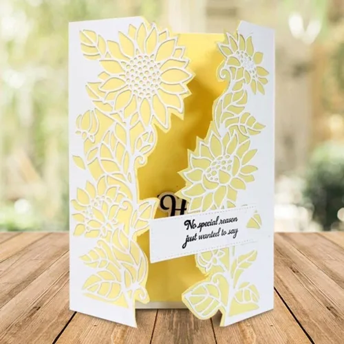 Miniatura 17 de Lapoo Troquel de Corte de Metal para Scrapbooking, Marco de Fondos 3D Nuevos Troqueles de Corte DIY para Hacer Álbumes Tarjetas Decoración Hoja