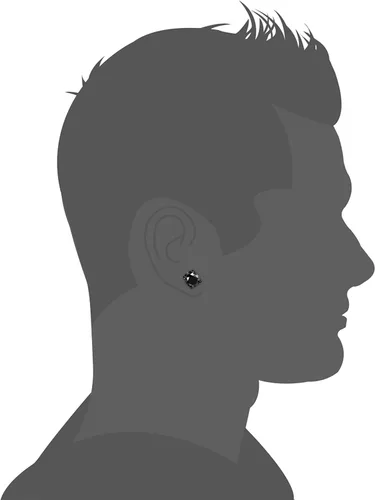 Miniatura 6 de JOERICA 2-4 pares de colgantes magnéticos de acero inoxidable para hombres y mujeres sin perforador de clip en pendientes CZ de 0.236-0.315in