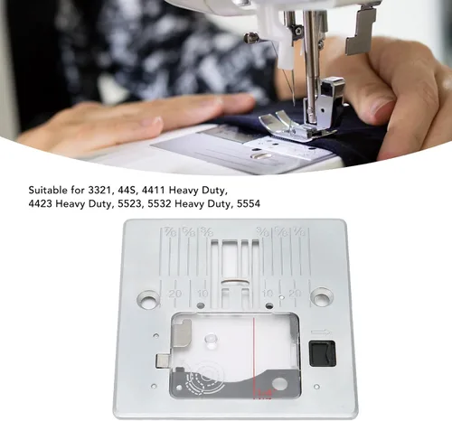 Miniatura 5 de Hztyyier Placa de aguja con cubierta de plástico para máquinas de coser resistentes, compatible con los modelos 3321, 44S, 4411, 4423, 5523, 5532