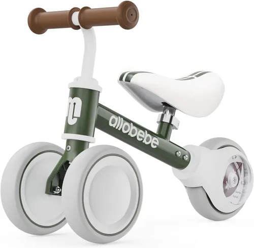 Miniatura 18 de allobebe Bicicleta de equilibrio para bebé, lindas bicicletas para niños de 12 a 36 meses, regalos para niñas de 1 año, bicicleta para entrenar al