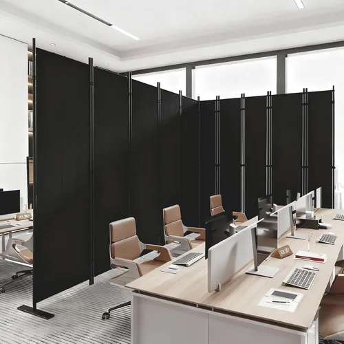 Miniatura 10 de C-Hopetree Divisor de habitación de 1 panel, pantalla de privacidad plegable para interiores de 6 pies de alto, separador de división portátil