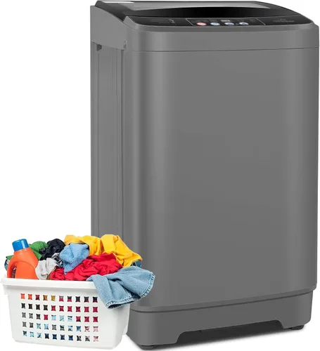 Nictemaw - Lavadora portátil, capacidad de 20 libras, lavadora portátil completamente automática, combo de lavadora y secadora de 2.8 pies cúbicos