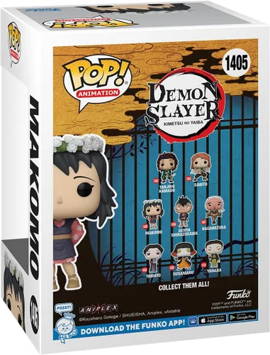 Miniatura 3 de Funko Pop! Animation: Demon Slayer - Makomo - (Tocado de flores) - Figura de vinilo coleccionable - Idea de regalo - Producto oficial - para niños