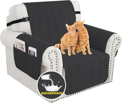Miniatura 20 de XINEAGE Funda 100% impermeable para silla y sofá para mascotas, funda antideslizante para sofá, fundas lavables para silla, protector de muebles
