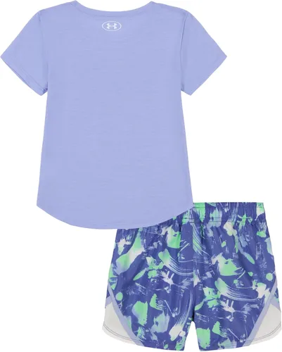 Miniatura 20 de Under Armour baby-girls Short Sleeve Shirt and Shorts Set, Durable Stretch and Lightweight