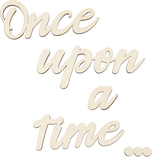 Letrero Once Upon a Time Decoración de Guardería Letrero de Madera Once Upon a Time Decoración de Pared para Rincón de Lectura Habitación de Niños