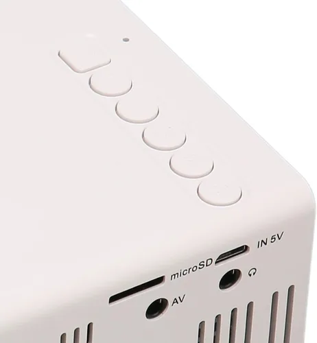 Miniatura 8 de Mini proyector portátil HD 1080P para películas y juegos, compacto y ligero, USB y conectividad, ideal para viajes, campamento y entretenimiento