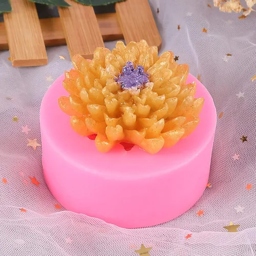 Miniatura 4 de Molde de Jabón de Flor de Crisantemo de Silicona, Molde de Vela, Molde de Fondant, Molde de Chocolate, Molde de Caramelo, Molde de Arcilla