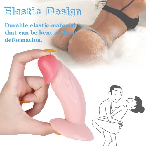 Miniatura 6 de Consolador pequeño, enchufe anal pequeño y suave de 4.3 pulgadas, consolador anal para principiantes, entrenamiento para adultos, juguete sexual