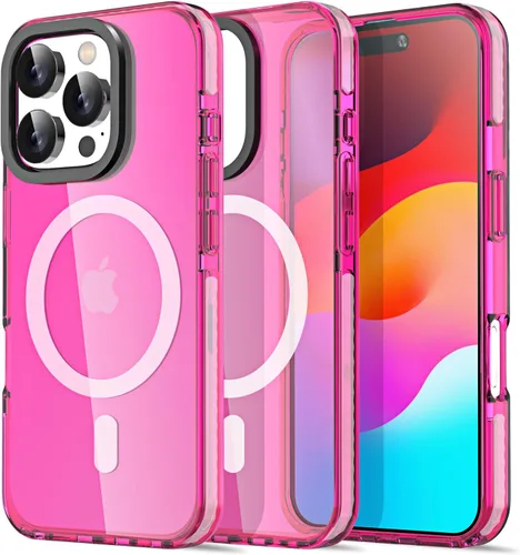 Miniatura 352 de AICase Funda protectora para iPhone 16 compatible con iPhone 16, delgada, ligera, transparente [no amarillenta] Diseño vibrante