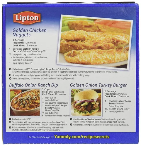 Miniatura 4 de Lipton Mezcla de sopa y salsa de cebolla dorada 2.6 oz (5 cajas)