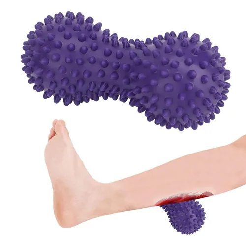 Miniatura 3 de Bola de masaje de yoga, bola de pies, masajeador de tejido profundo, bola de fascia de yoga, bola de masaje de cacahuete, bola de masaje con pinchos