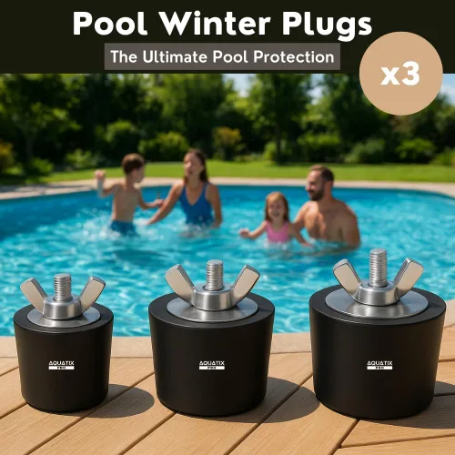Miniatura 6 de Aquatix Pro Tapones de expansión de invierno para piscina, 3 tamaños, 1 pulgada, 1.25 pulgadas y 1.5 pulgadas, tapones de expansión de invierno