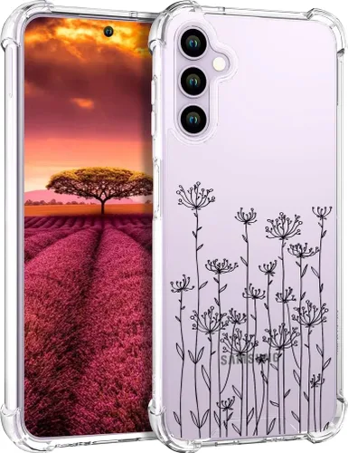 Miniatura 65 de Compatible con Samsung Galaxy S23 - Funda transparente para mujeres y niñas, diseño transparente (formas geométricas de arte abstracto)