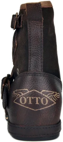 Miniatura 3 de Botas de tobillo de cuero para hombre con cremallera lateral CD-5008-1-N-S