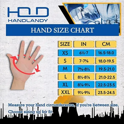 Miniatura 4 de HANDLANDY Guantes de trabajo sin dedos a granel, paquete de 12 pares para hombres y mujeres, guantes de trabajo acolchados de medio dedo