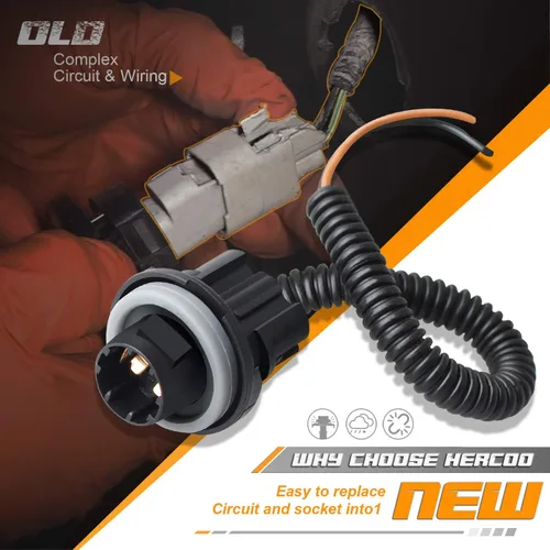 Miniatura 5 de HERCOO Luces LED para matrícula, cubierta de lente y arnés de cable de la lámpara trasera compatible con Silverado Sierra Avalanche Suburban