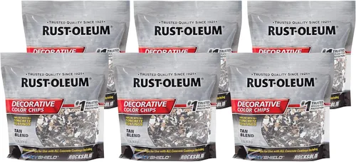 Miniatura 14 de Rust-Oleum 312449-6PK Chips de color decorativos epoxyShield de mezcla gris glaciar, 1 libra, (paquete de 6)