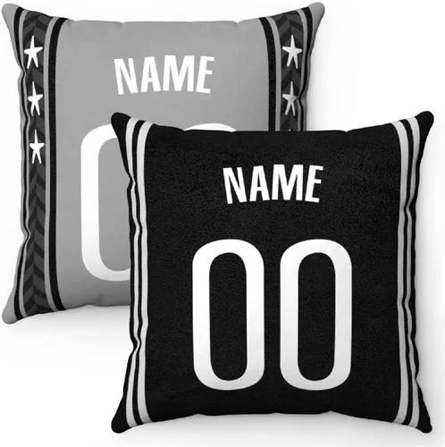 Miniatura 12 de Generic Atlanta - Almohada personalizada con cualquier nombre y número, regalos para hombres, mujeres y jóvenes, 1 paquete