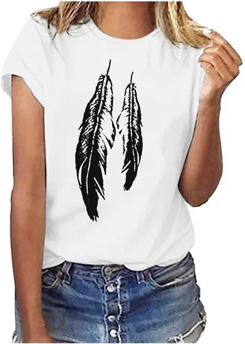 Miniatura 66 de Camiseta con estampado de animales para mujer, camiseta de libélula divertida, linda camiseta de manga corta, blusa de primavera 2023, camisas