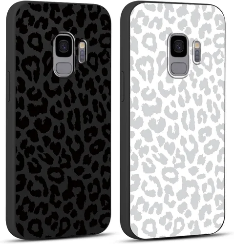 Miniatura 41 de 2 Pack Funda con lindo estampado de chita para Samsung Galaxy S22 Ultra 5G de 6.8", Fundas con patrón de leopardo de lujo, diseño de silicona suave