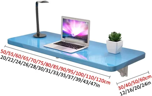 Miniatura 3 de Mesa multifunción montada en la pared, mesa de trabajo plegable, escritorio de ordenador de oficina en casa, mesa de comedor flotante de cocina