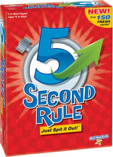 Juego de la Regla de 5 Segundos - Juego de Cartas de Preguntas Simples para Diversión Familiar, Fiestas, Niños, Viajes, Noche de Juegos y Pijamadas