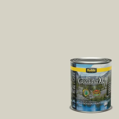 Miniatura 34 de Rodda Paint CASCADIA XL Pintura e imprimación satinada para exteriores en uno, cuarto de galón, Metropolis Mood