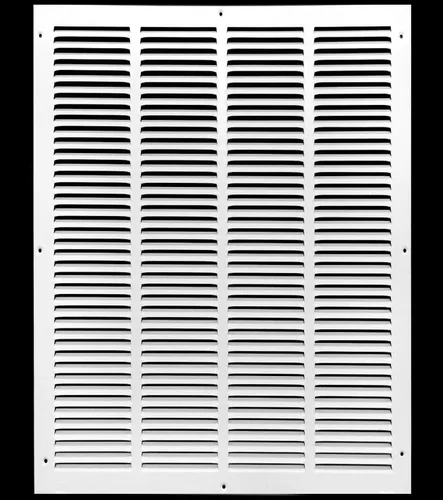 Miniatura 63 de HVAC Premium 30' x 10' [Abertura de conducto] Rejilla de aire de retorno de acero estampado plano - Pared lateral y techo - Cubierta de conducto
