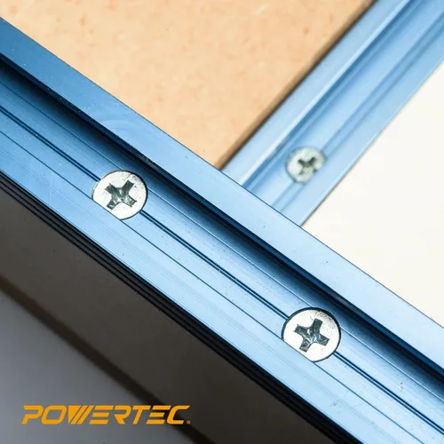Miniatura 6 de POWERTEC Tornillos para madera n.º 6 x 5/8 pulgadas, 100 tornillos Phillips de cabeza plana autorroscantes chapados en zinc con rosca profunda