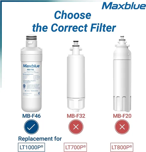 Miniatura 3 de Maxblue LT1000PC ADQ747935 Reemplazo para LG® LT1000P®, LT1000PCS, LFXC24796S, LFXS28596S, LMWS27626S, ADQ74793501, ADQ74793502, Kenmore 46-9980