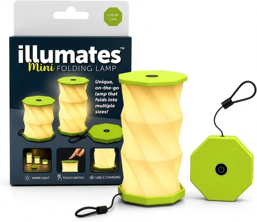 Miniatura 15 de Origami - Lámpara de escritorio LED plegable expandible – USB recargable y portátil – Luz de control táctil regulable con altura ajustable de hasta