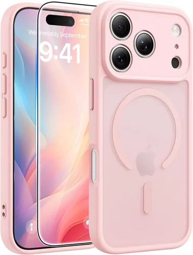 Miniatura 152 de FNTCASE - Funda para iPhone 16 Pro: magnética, mate, translúcida, de grado militar, protectora contra caídas, resistente, fina, duradera y a prueba