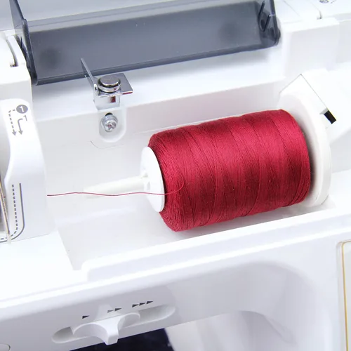 Miniatura 5 de Threadart - Hilo de algodón 100 % para acolchar, coser y sergar Carretes de 1000 m, calibre 50/3 Color albaricoque 107