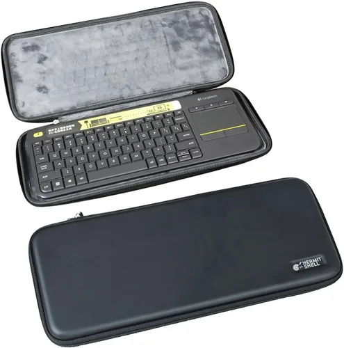 Miniatura 6 de Funda de viaje rígida Hermitshell EVA para teclado táctil inalámbrico Logitech K400 920-007119 Plus Negro