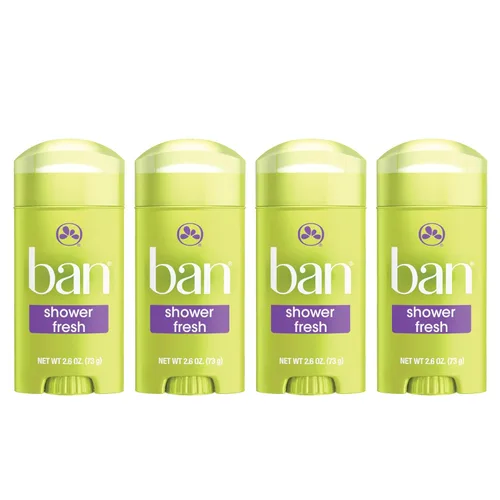 Ban Desodorante antitranspirante sólido invisible para mujeres y hombres, 24 horas de protección contra el olor y el sudor de las axilas, fresco de