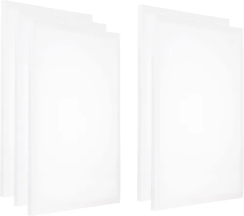 Miniatura 8 de PATIKIL Lienzos de pintura para pintura, paquete de 5 paneles cuadrados de madera de 8 x 8 pulgadas, paneles de arte en blanco estirados